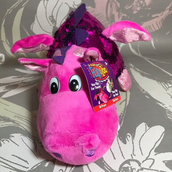 FlipaZoo Stella Unicorn & Aki Dragon Plush NEW Toy - Picture 6 of 10